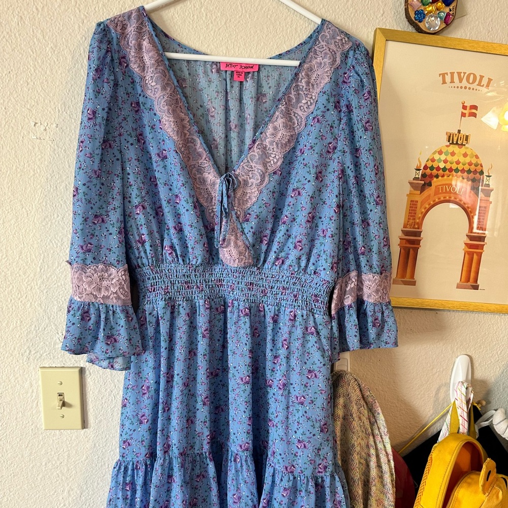 Betsey Johnson | Dresses | Betsey Johnson Blue Purple Mini Dress